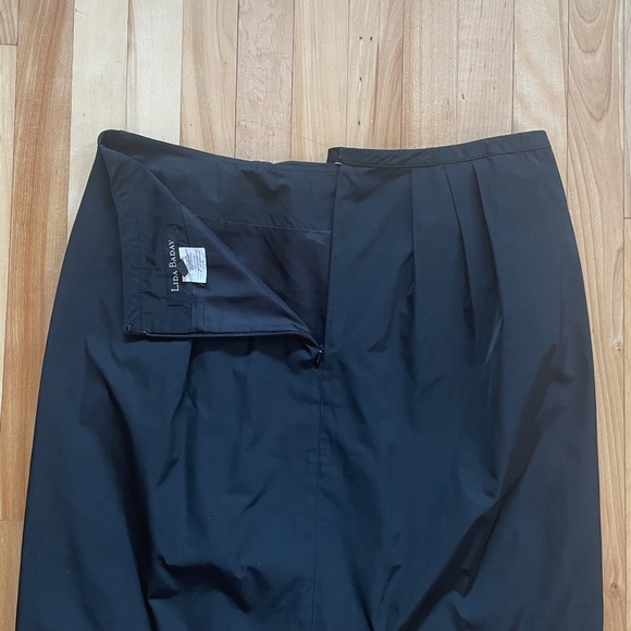 Lida Baday Canadian Designer Stylish Black Statement Bow Tailored Skirt - Sz 8 - Picture 6 of 12